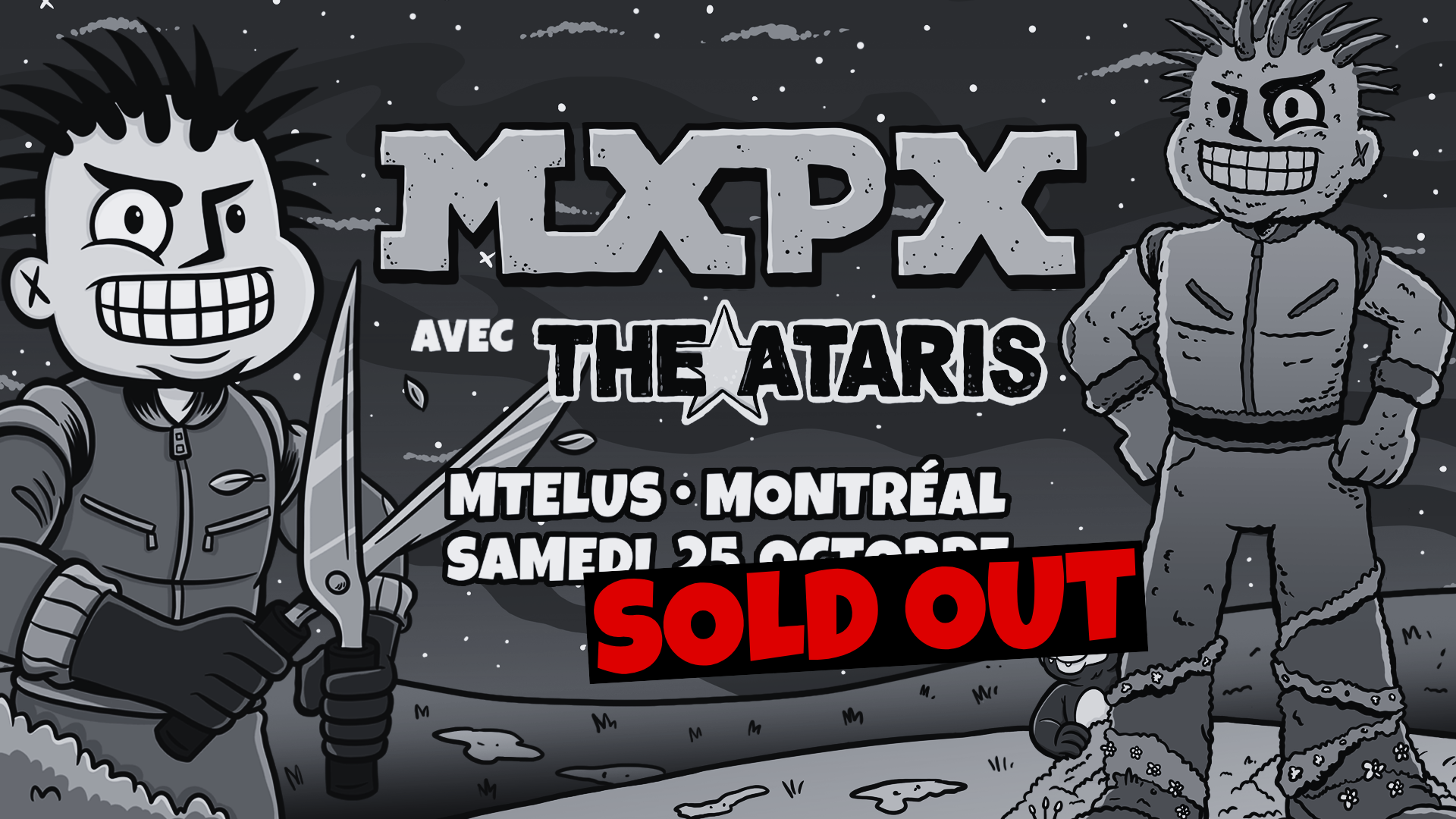 MxPx avec The Ataris — MTELUS Montréal — Samedi 25 Octobre — Sold Out
