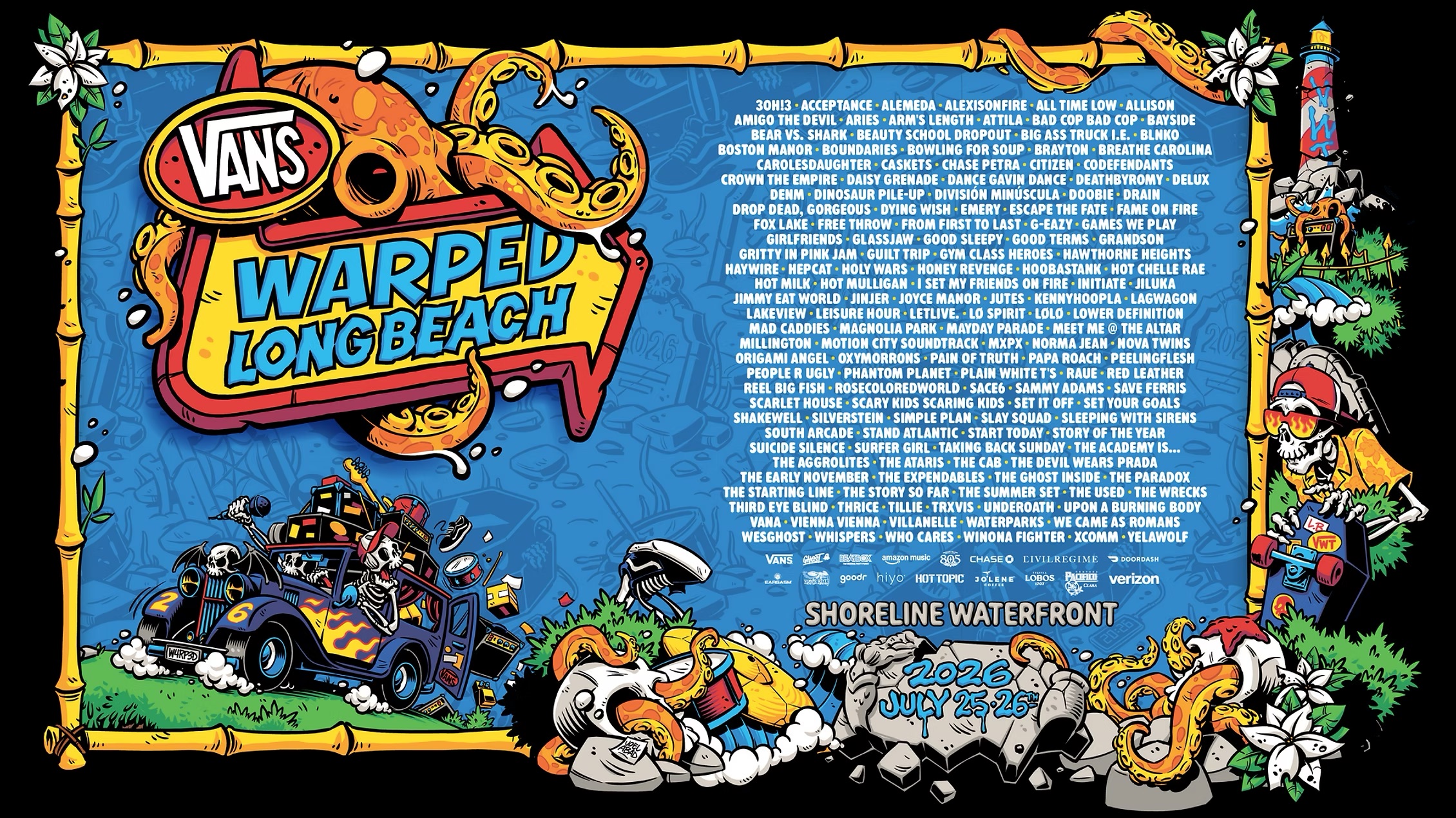 Vans Warped Tour Long Beach — July 25-26, 2026